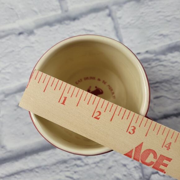 Eat, Drink & Be Merry Santa Silhouette Red Mug - Picture 10 of 12